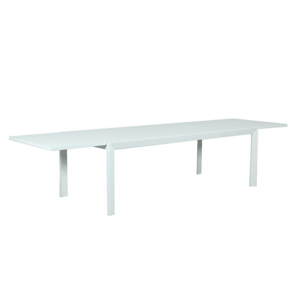 Eclipse White Extension Table, Eclipse Outdoor Furniture