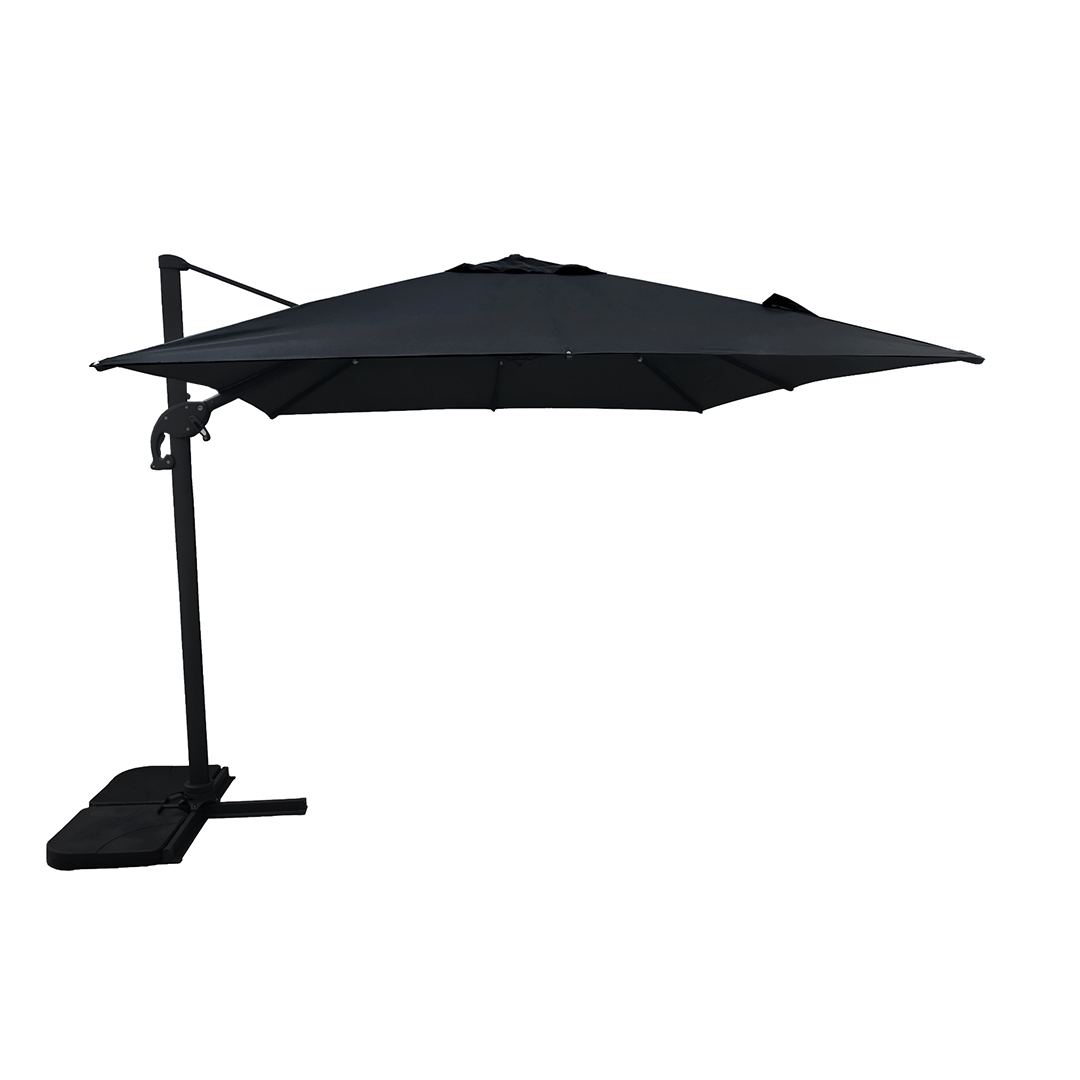 LAREDO - Square Cantilever Umbrella - Charcoal